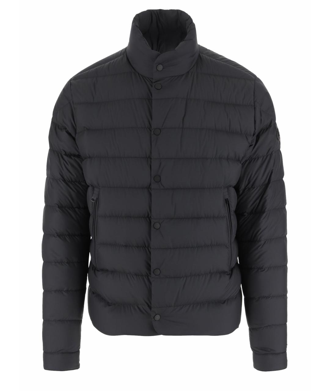 MONCLER Черный полиэстеровый пуховик, фото 1