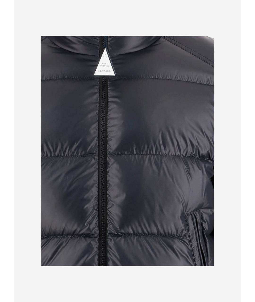 MONCLER Черный полиамидовый пуховик, фото 4