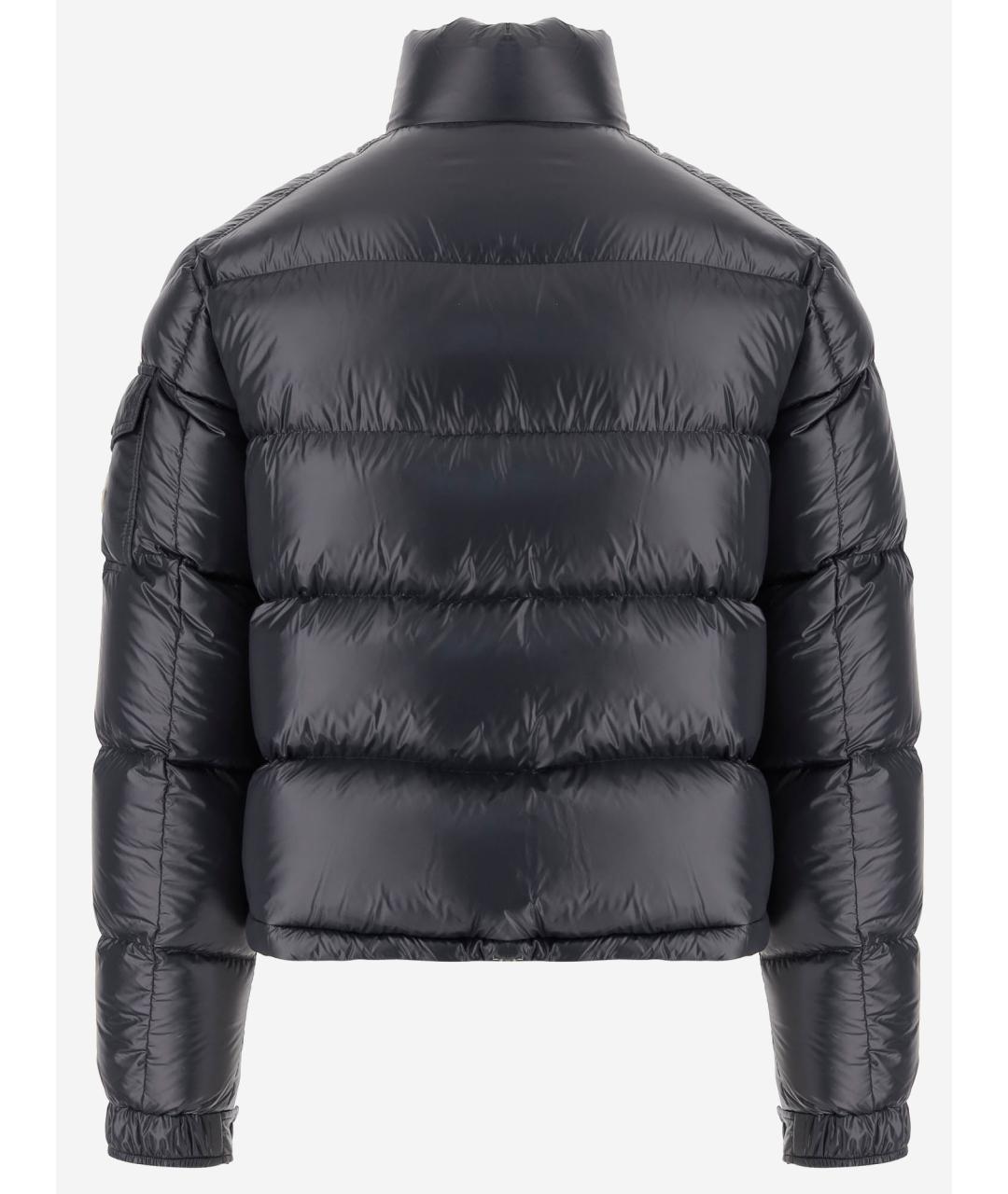 MONCLER Черный полиамидовый пуховик, фото 3