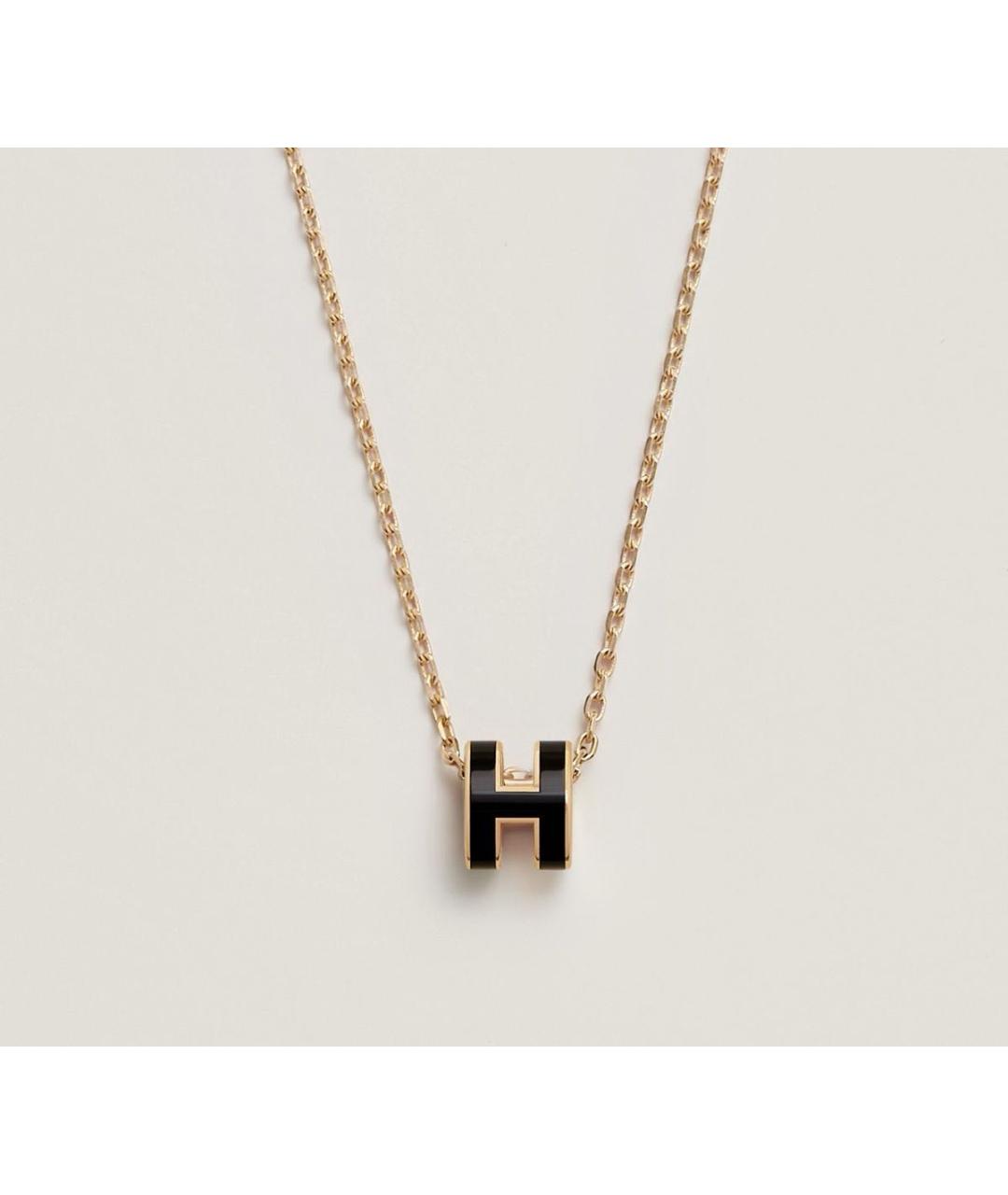 HERMES Черная металлическая подвеска, фото 6
