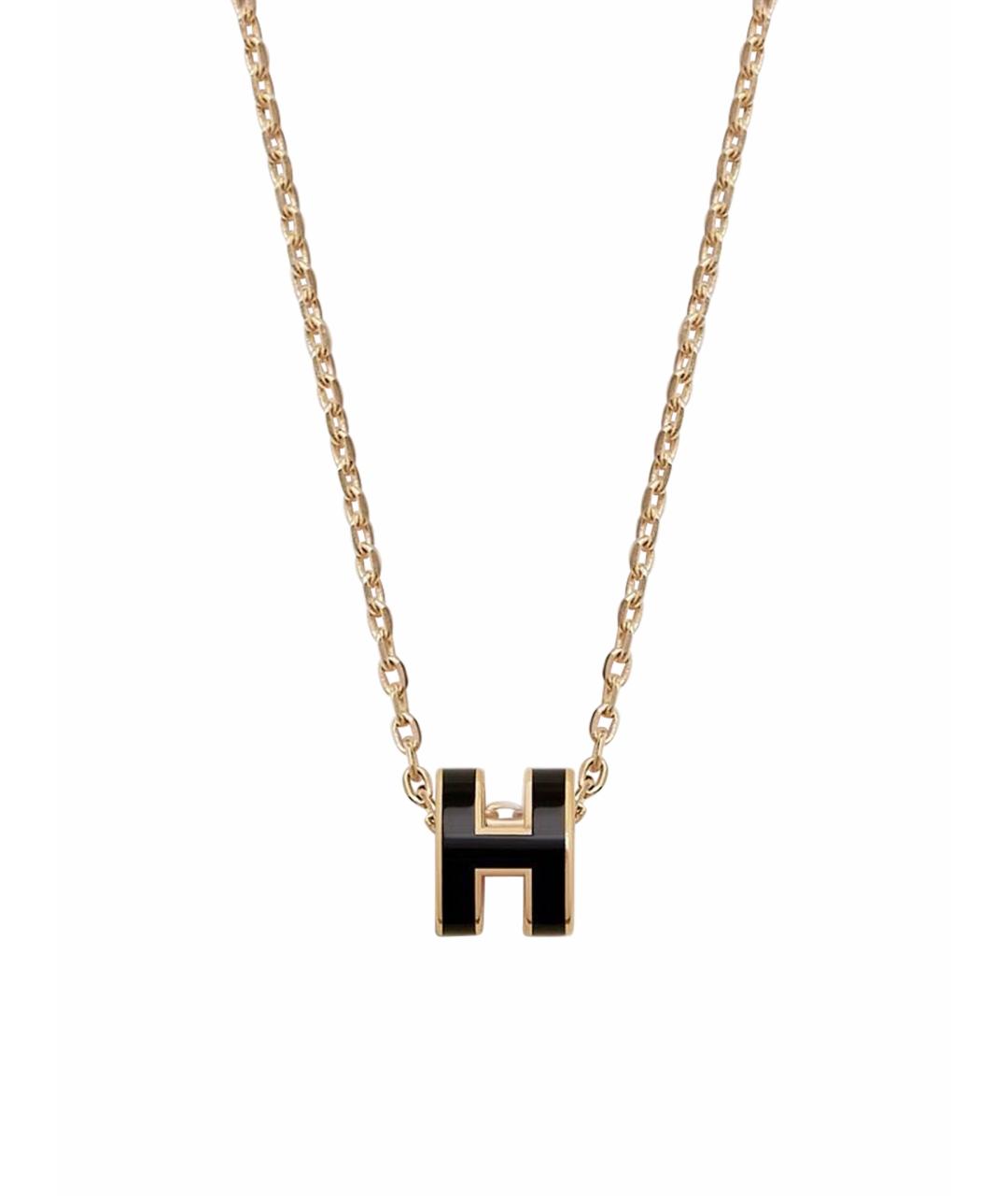 HERMES Черная металлическая подвеска, фото 1