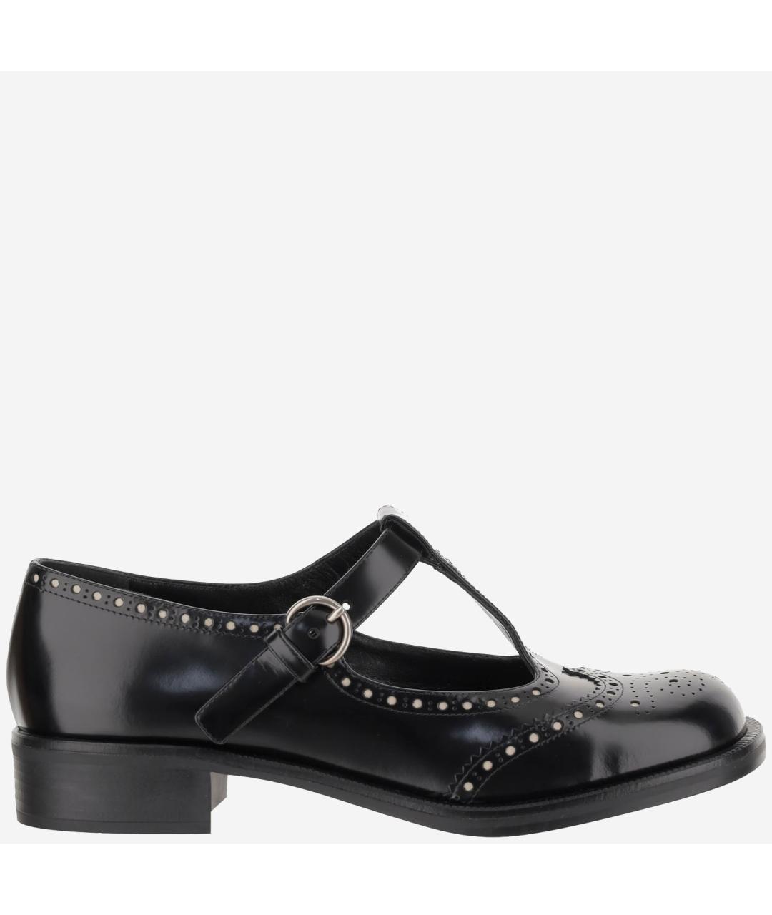 MIU MIU Черные кожаные туфли, фото 5