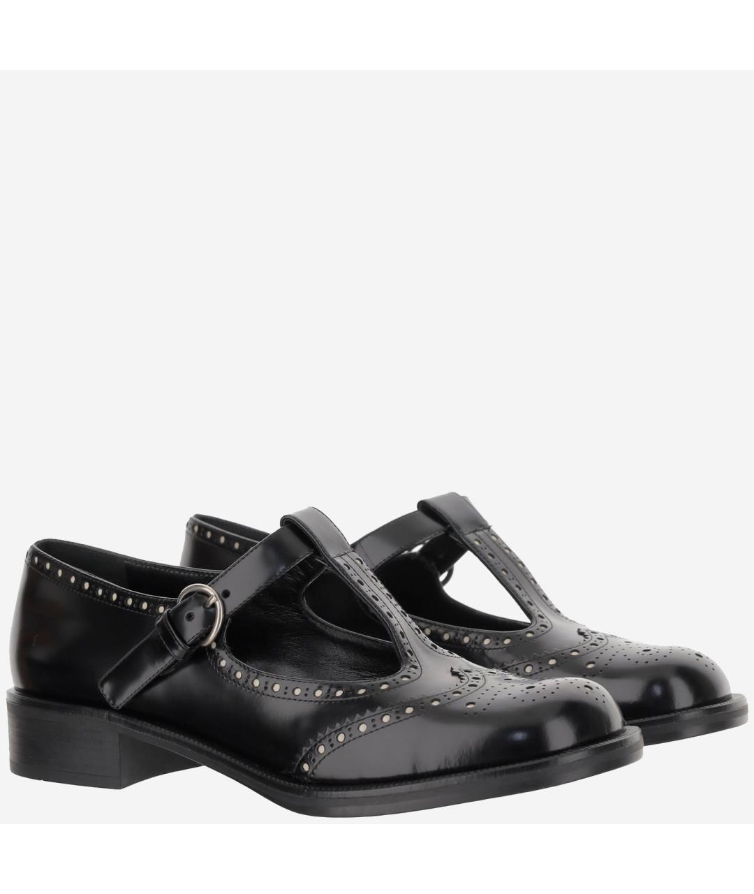 MIU MIU Черные кожаные туфли, фото 2