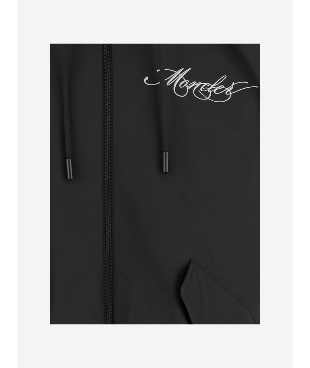 MONCLER Черная полиэстеровая куртка, фото 3