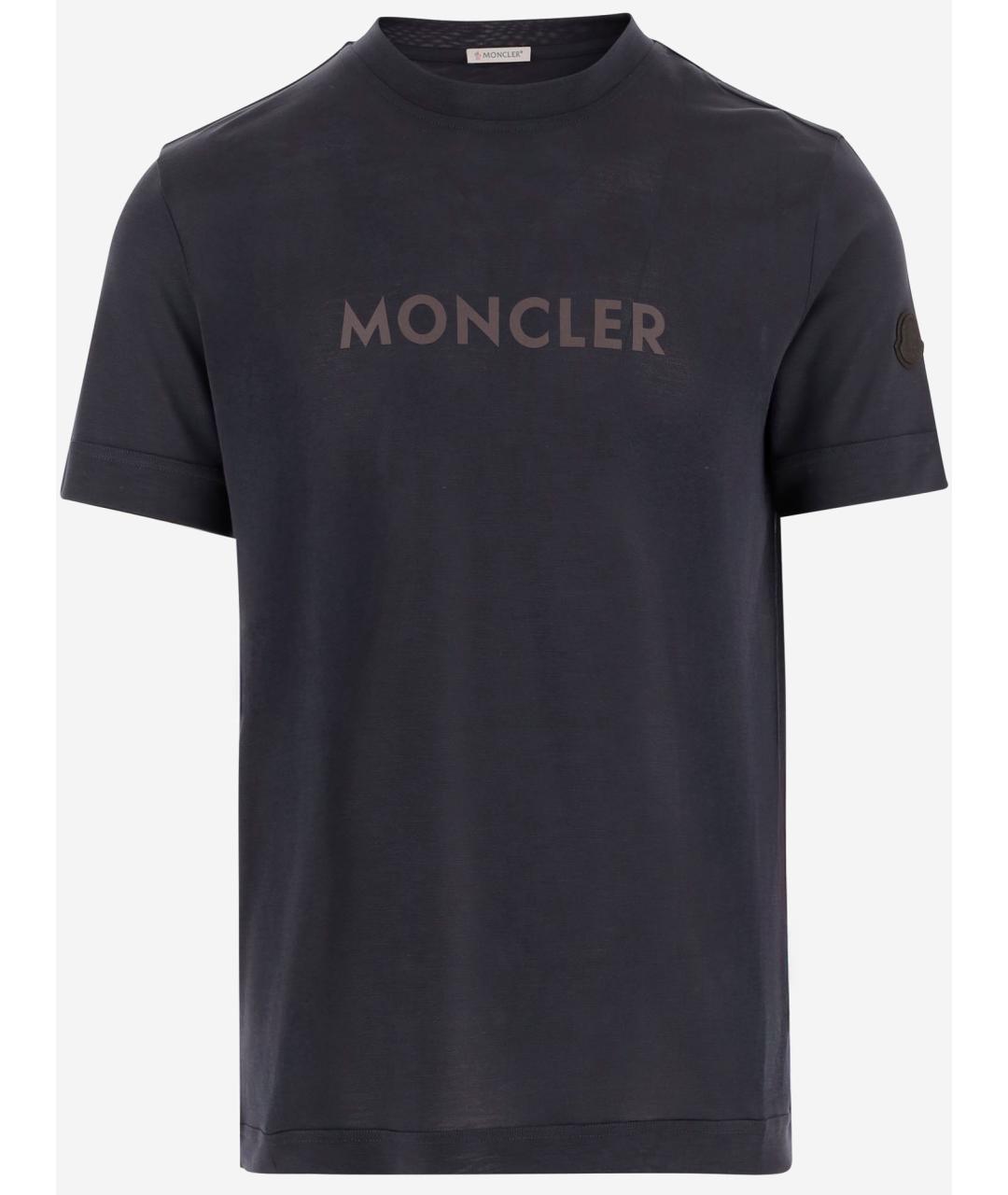 MONCLER Темно-синяя футболка, фото 4