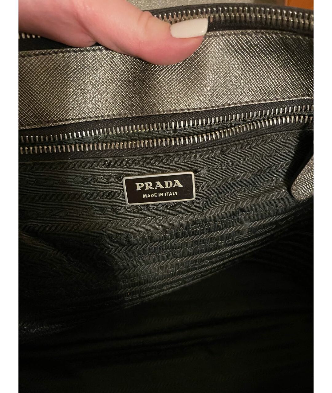 PRADA Коричневая кожаная сумка тоут, фото 5