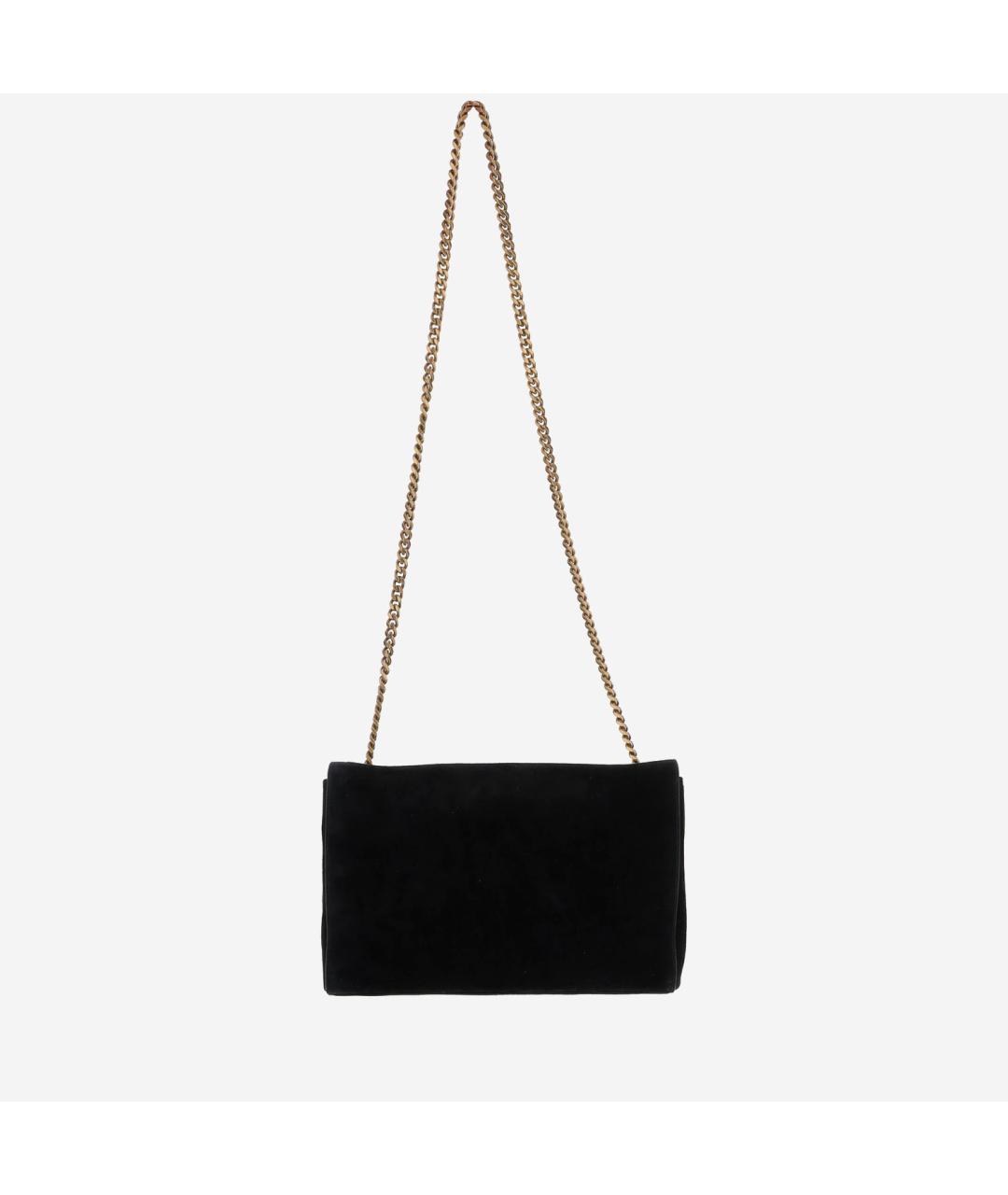 SAINT LAURENT Черная кожаная сумка через плечо, фото 3