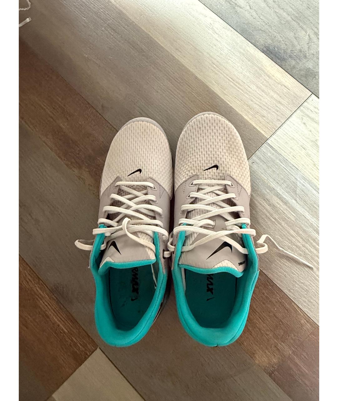 NIKE Серые текстильные низкие кроссовки / кеды, фото 3