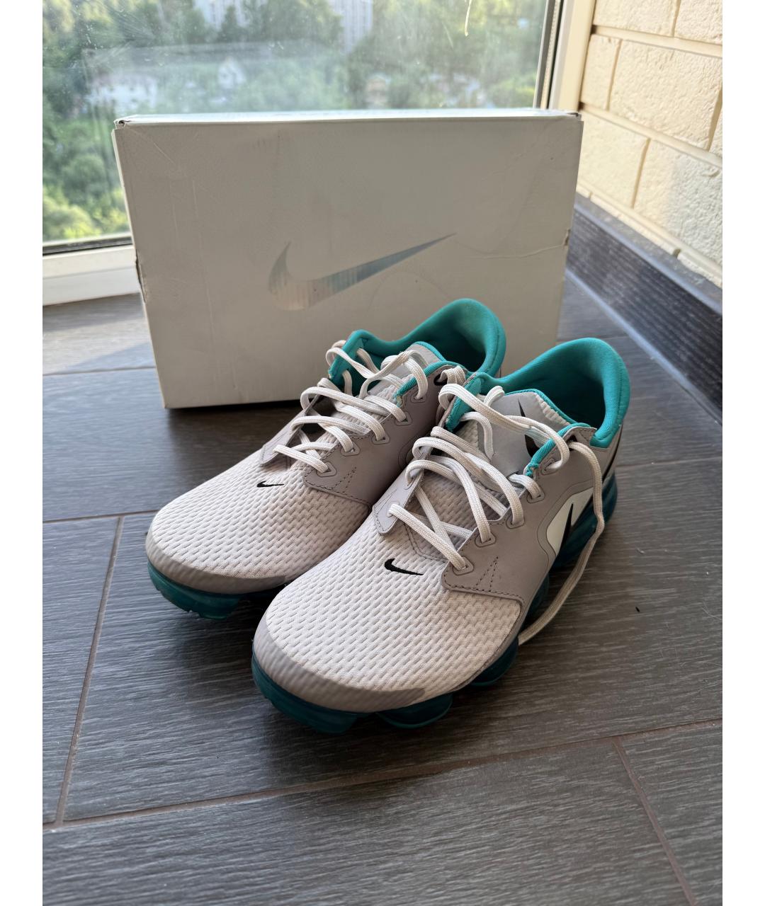 NIKE Серые текстильные низкие кроссовки / кеды, фото 6