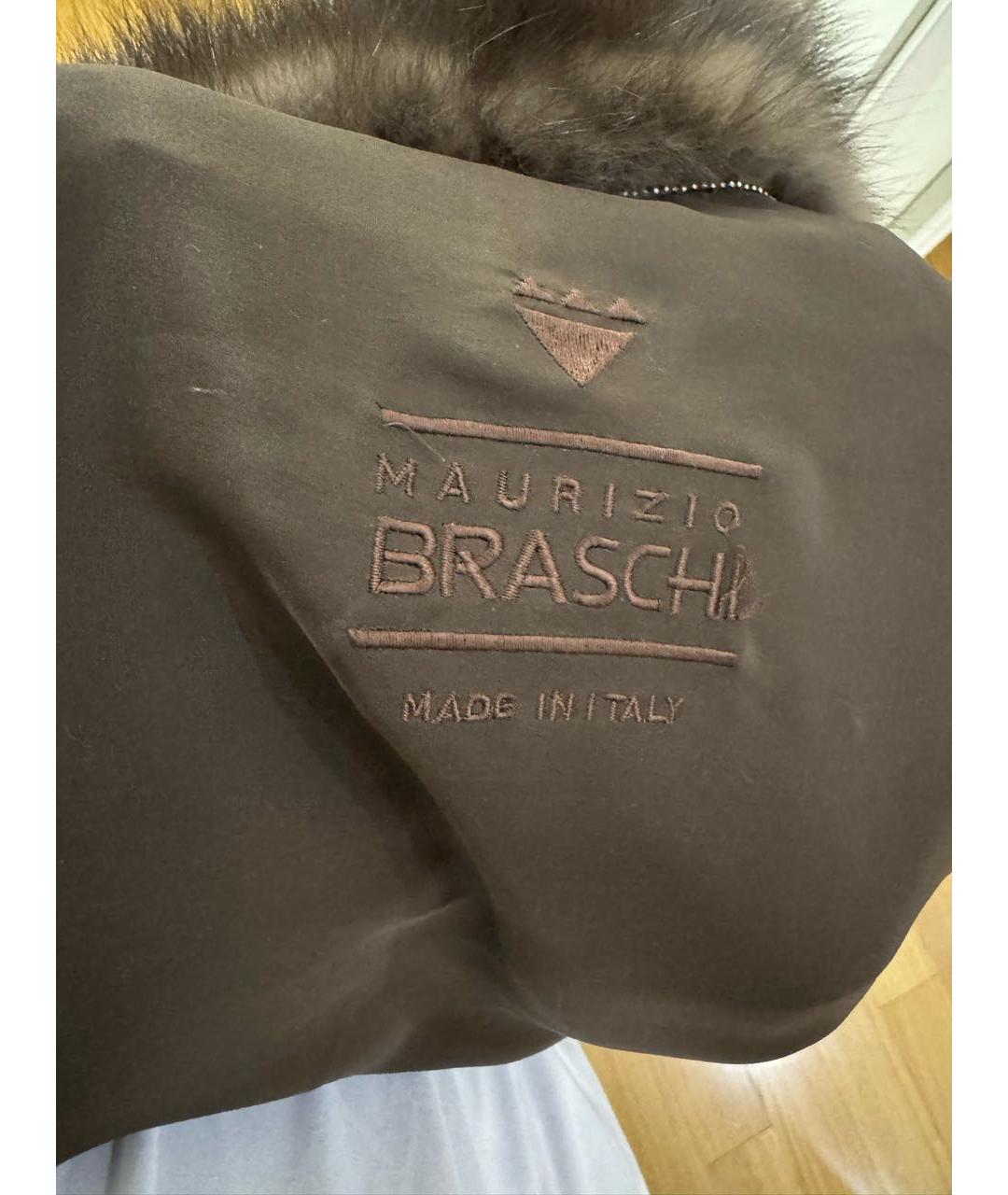 BRASCHI Коричневая меховая шуба, фото 2