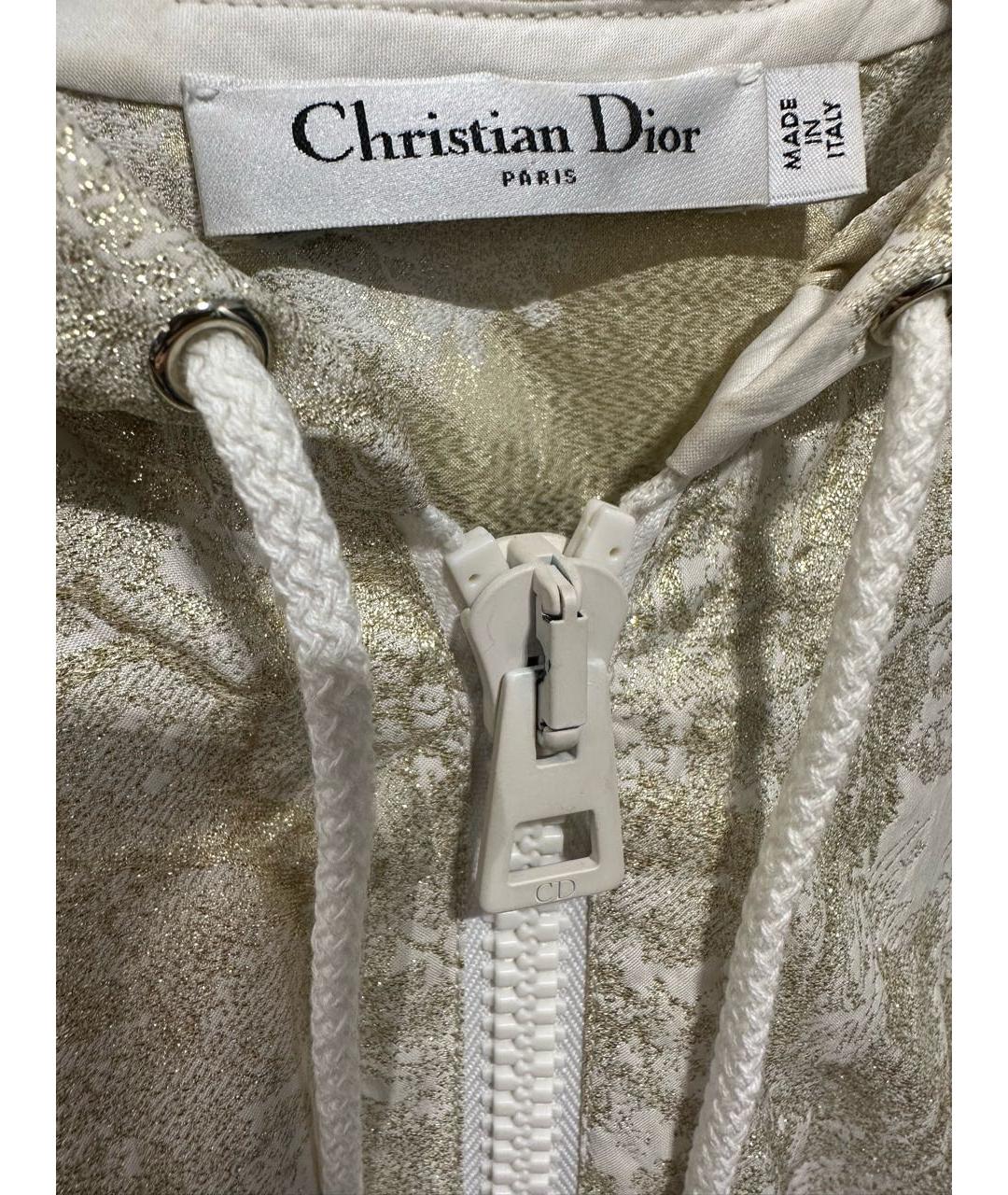 CHRISTIAN DIOR Золотое повседневное платье, фото 3