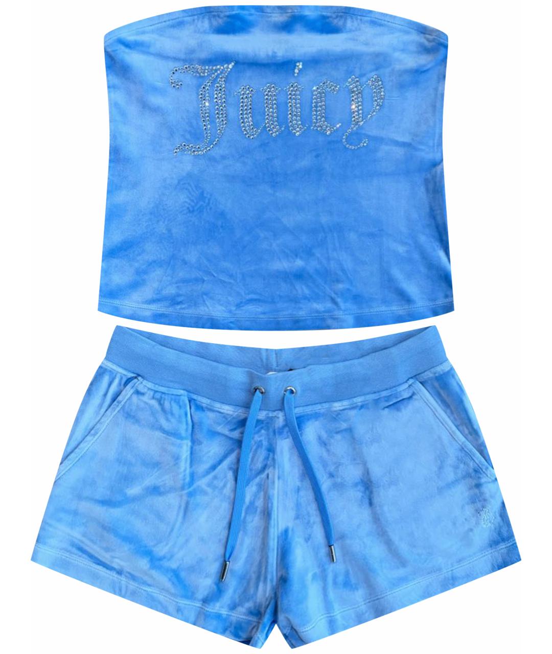 JUICY COUTURE Голубой полиэстеровый спортивные костюмы, фото 1