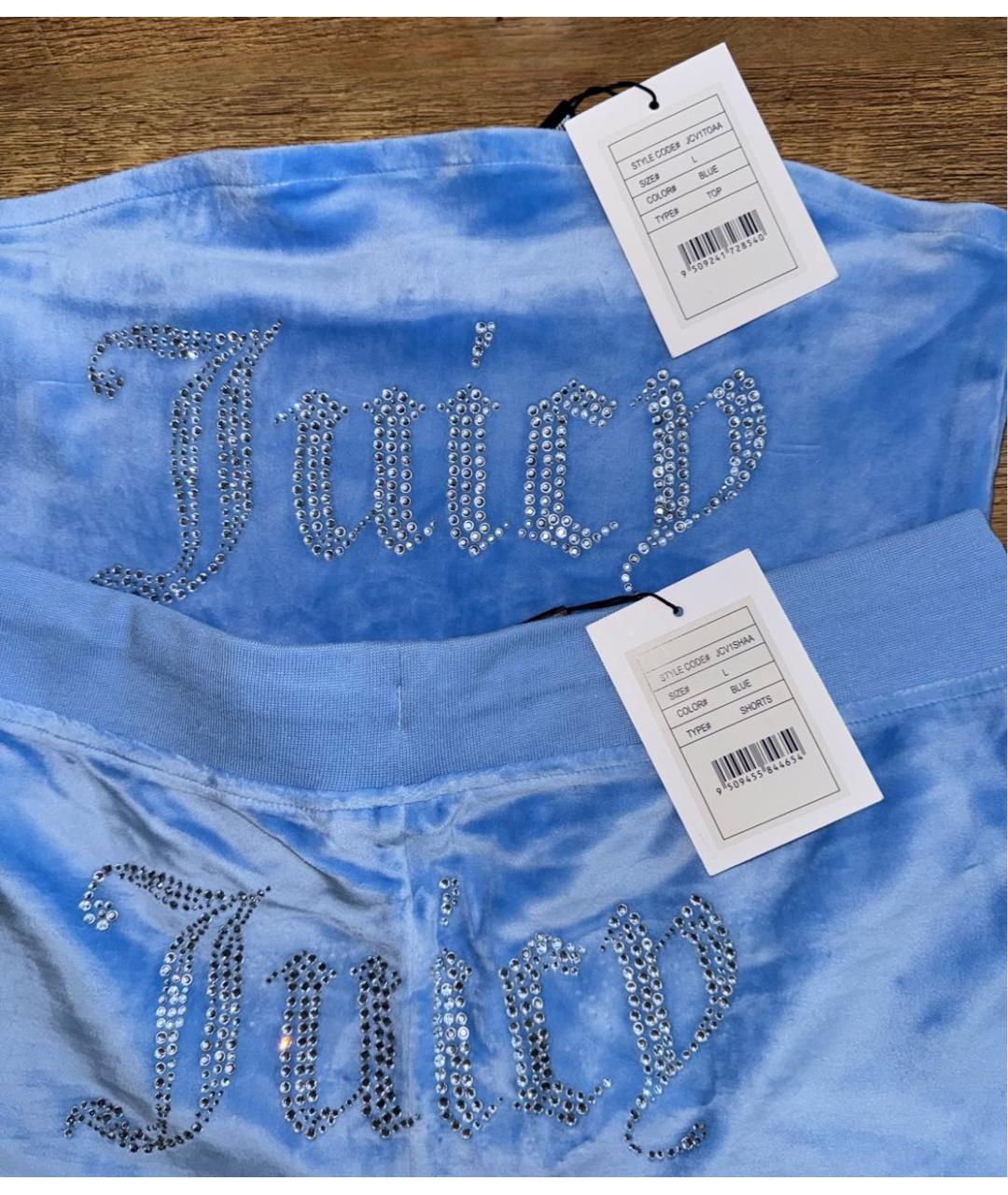 JUICY COUTURE Голубой полиэстеровый спортивные костюмы, фото 3