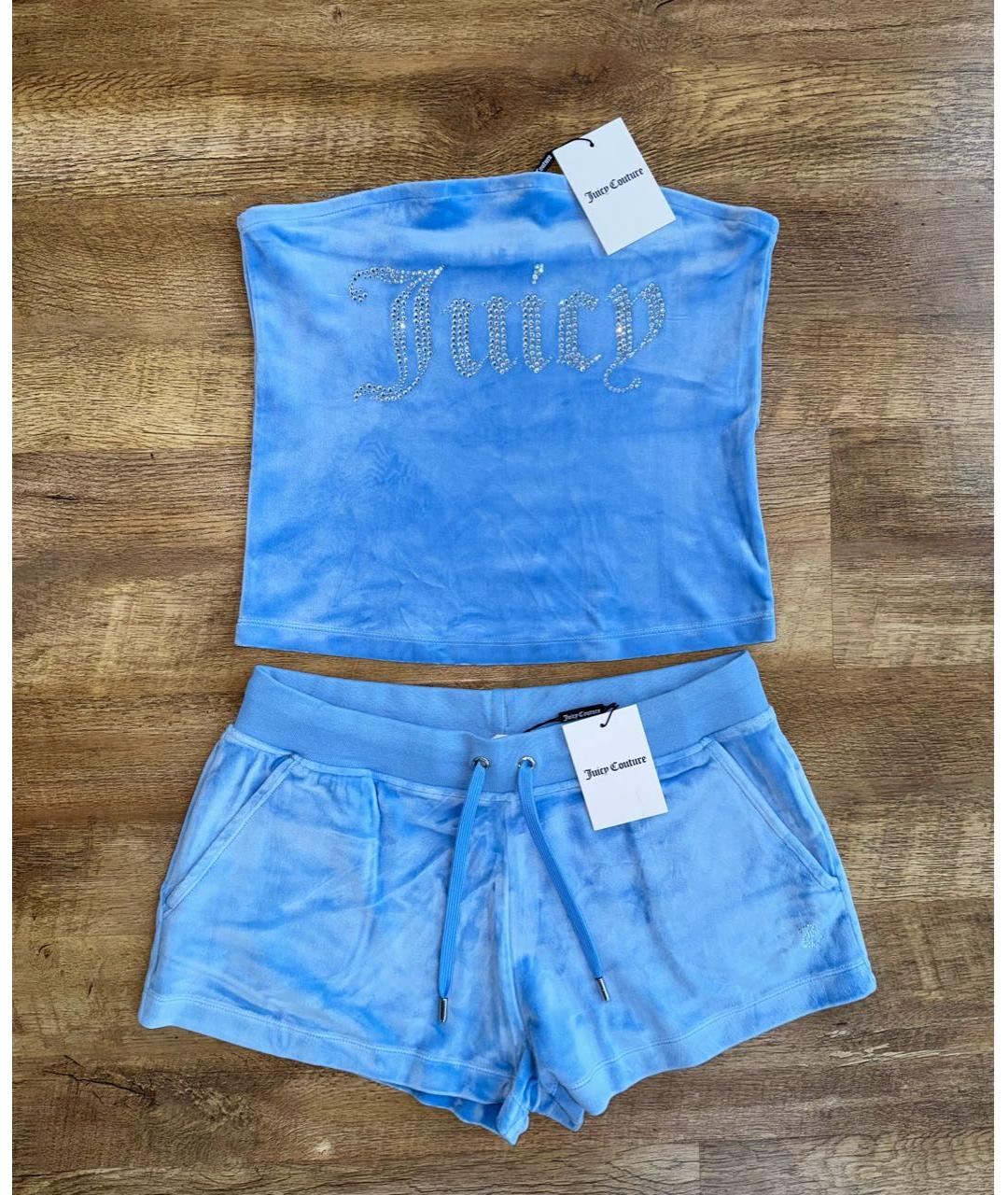 JUICY COUTURE Голубой полиэстеровый спортивные костюмы, фото 8