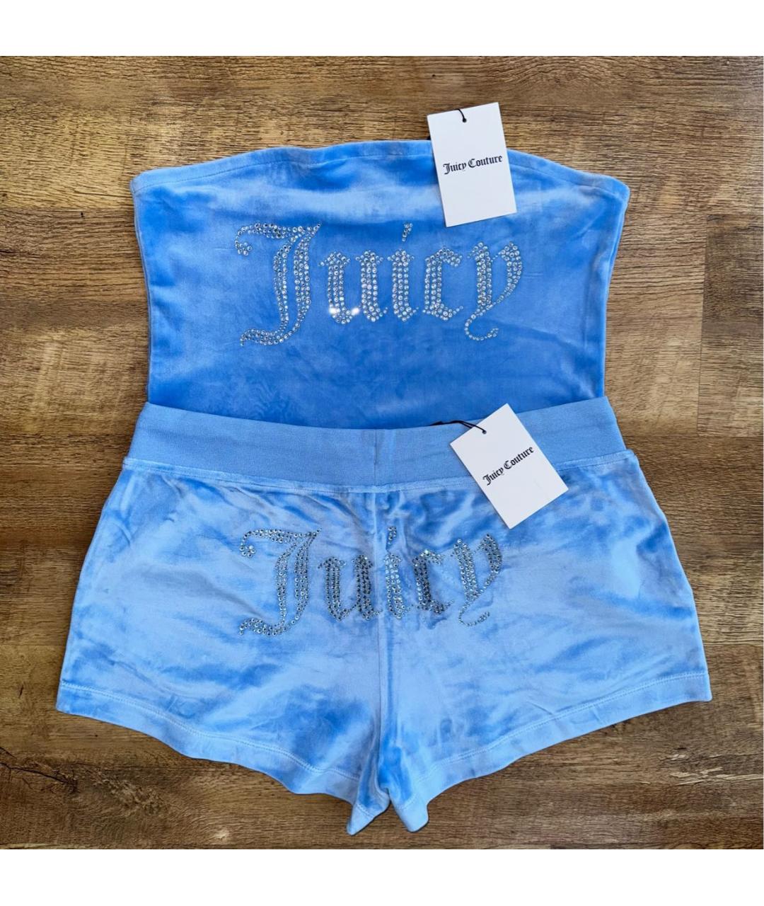 JUICY COUTURE Голубой полиэстеровый спортивные костюмы, фото 4