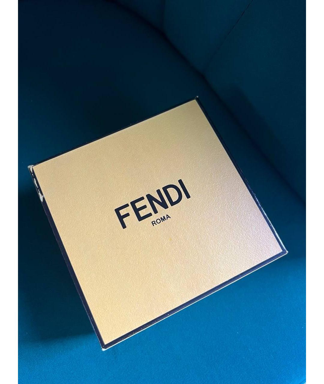 FENDI Золотые серьги, фото 3