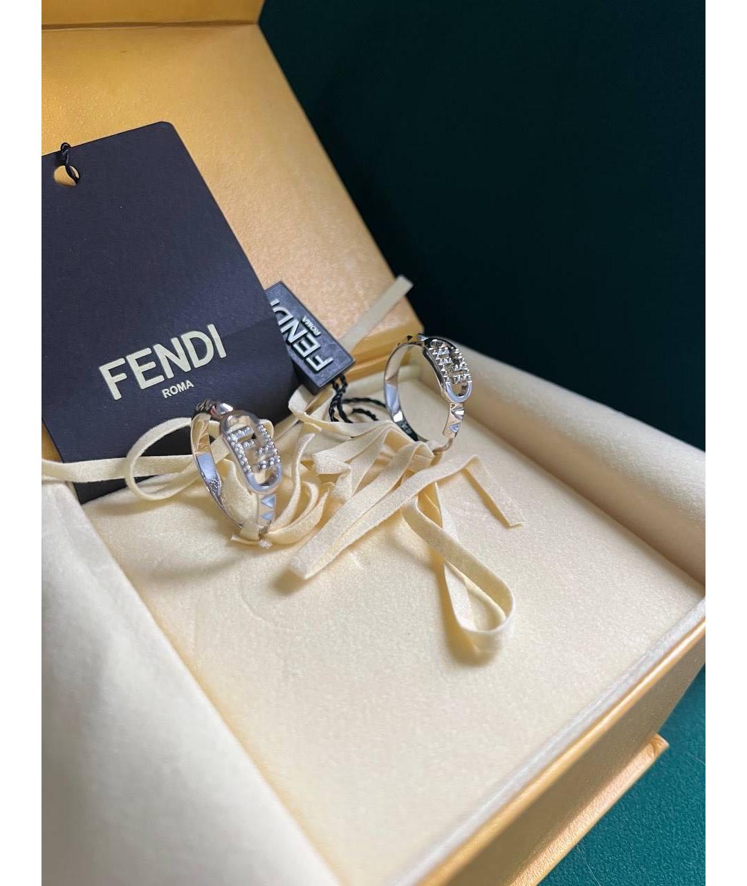 FENDI Серебряные серьги, фото 4