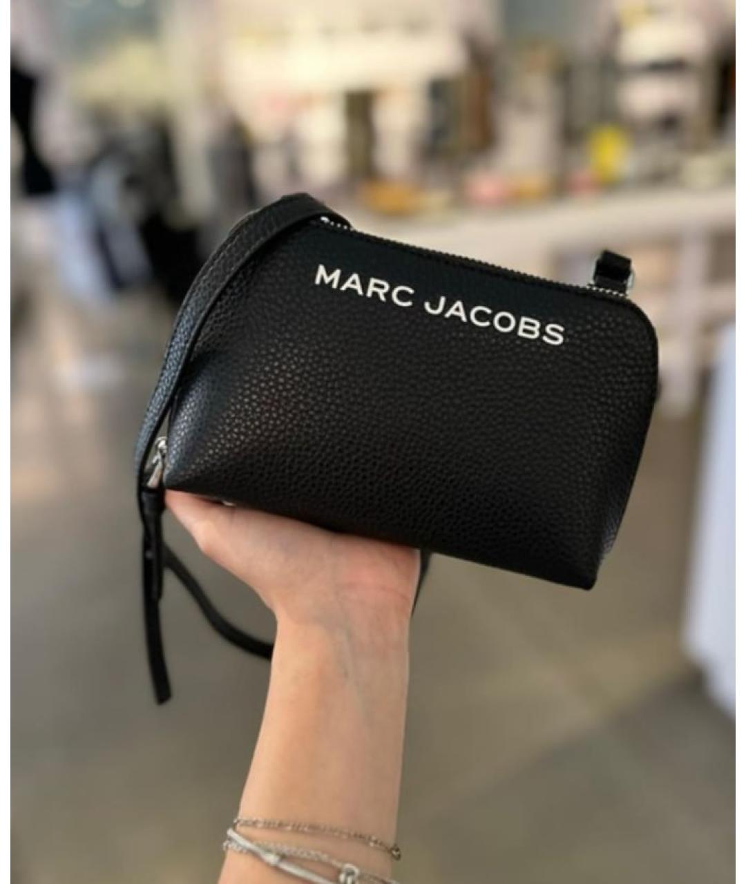 MARC JACOBS Черная кожаная сумка через плечо, фото 3