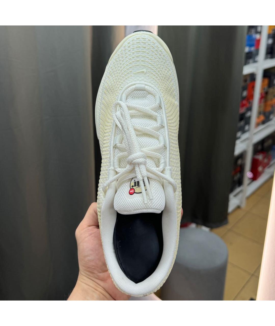 NIKE Бежевые кожаные низкие кроссовки / кеды, фото 3