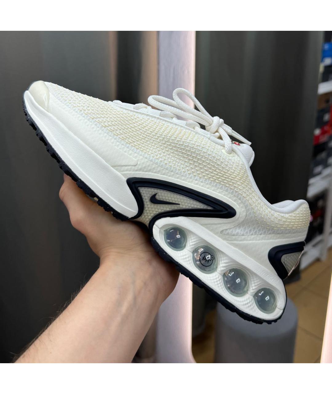 NIKE Бежевые кожаные низкие кроссовки / кеды, фото 2