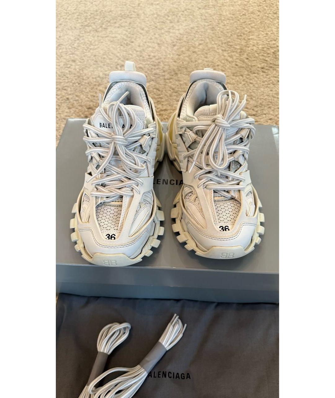 BALENCIAGA Белые кроссовки, фото 2