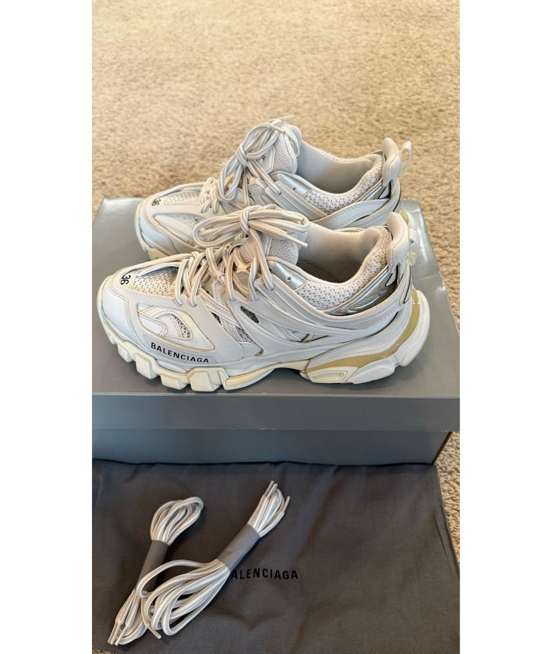 BALENCIAGA Белые кроссовки, фото 4