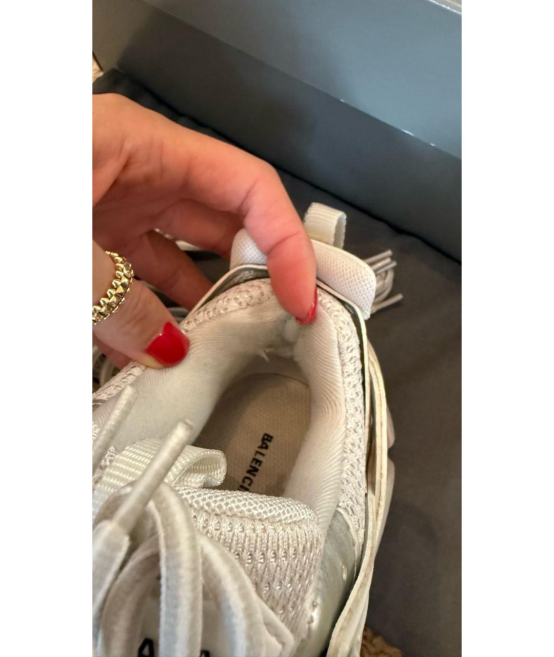 BALENCIAGA Белые кроссовки, фото 5