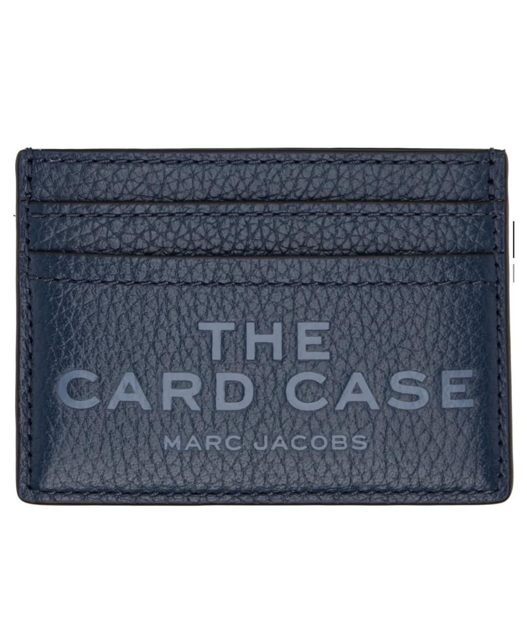 MARC JACOBS Темно-синий кожаный кардхолдер, фото 1