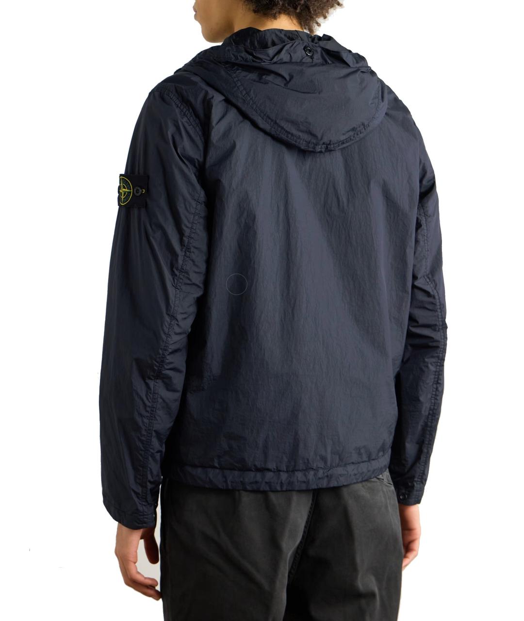 STONE ISLAND Темно-синяя полиамидовая куртка, фото 2