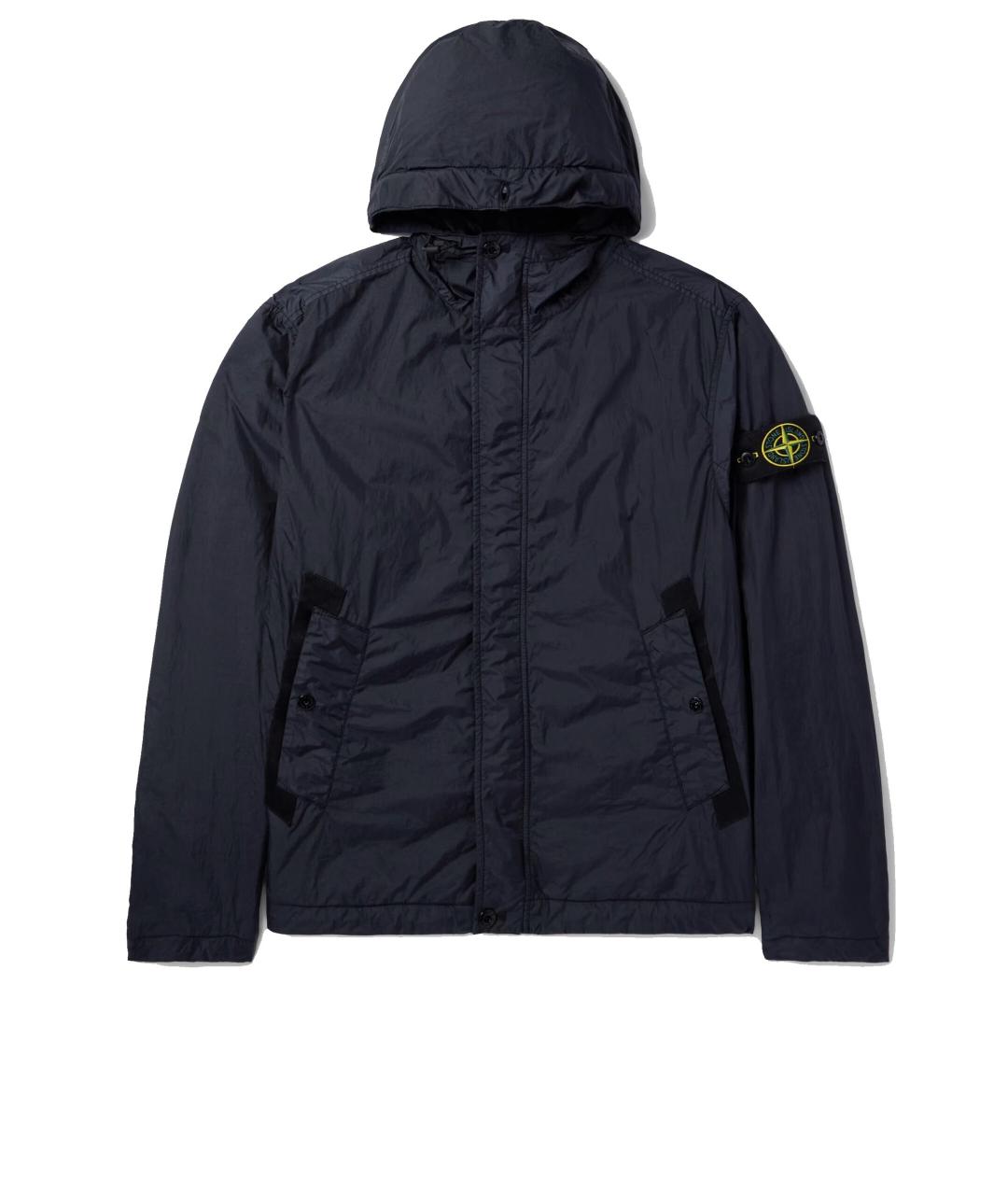 STONE ISLAND Темно-синяя полиамидовая куртка, фото 3