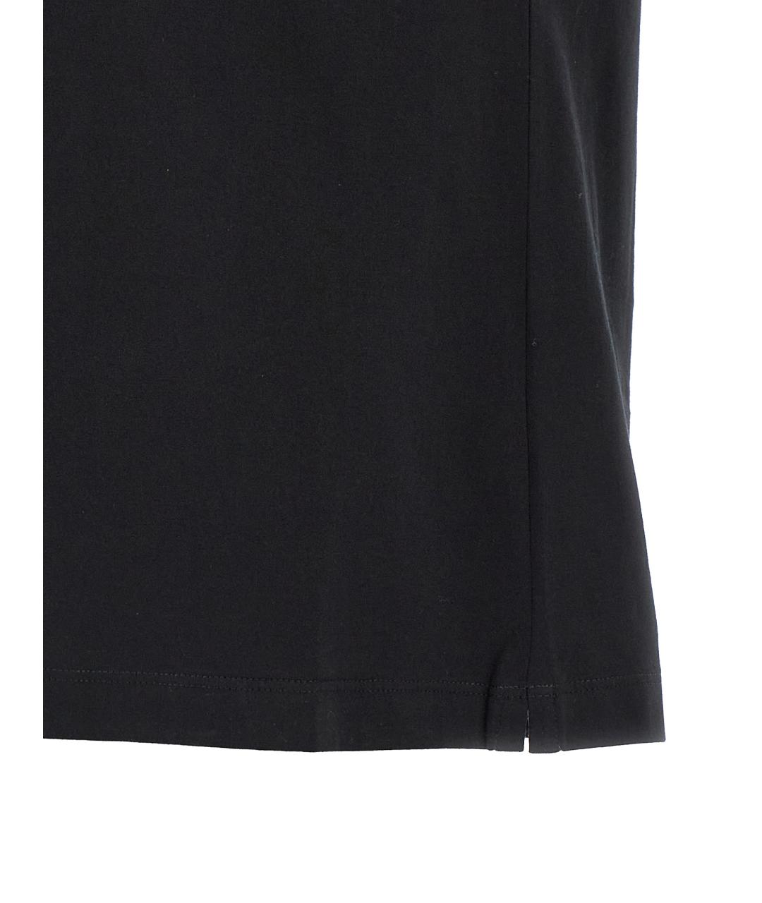 BRUNELLO CUCINELLI Черная хлопковая футболка, фото 4