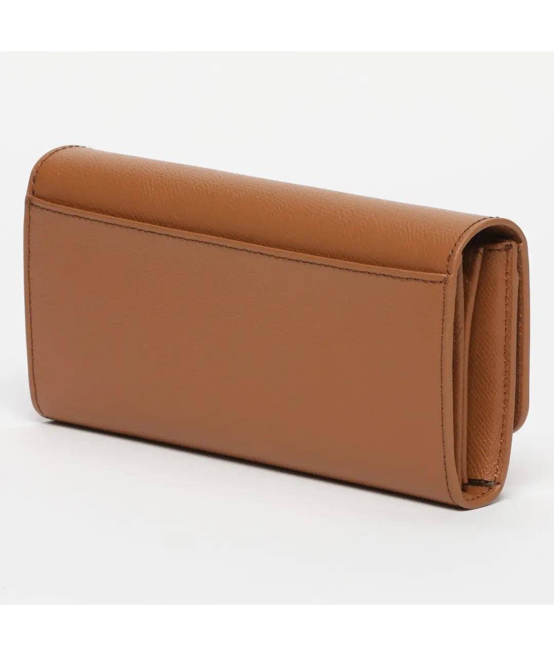 FURLA Коричневый кожаный кошелек, фото 2