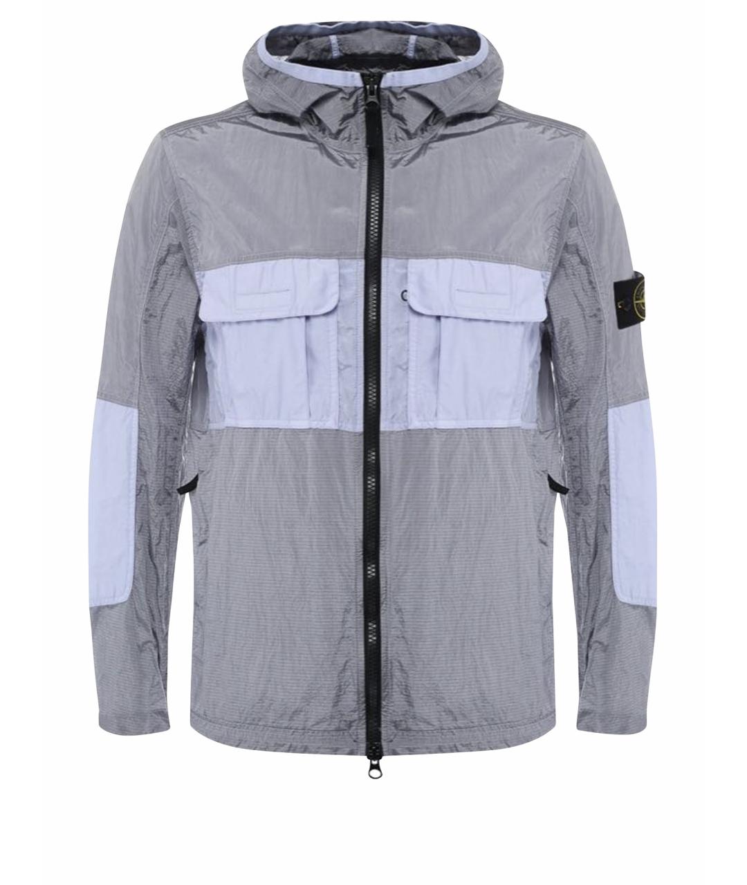 STONE ISLAND Серая полиамидовая куртка, фото 1