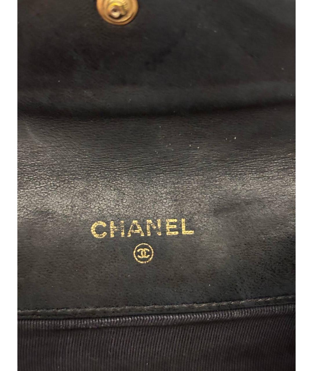 CHANEL Черный кошелек, фото 7