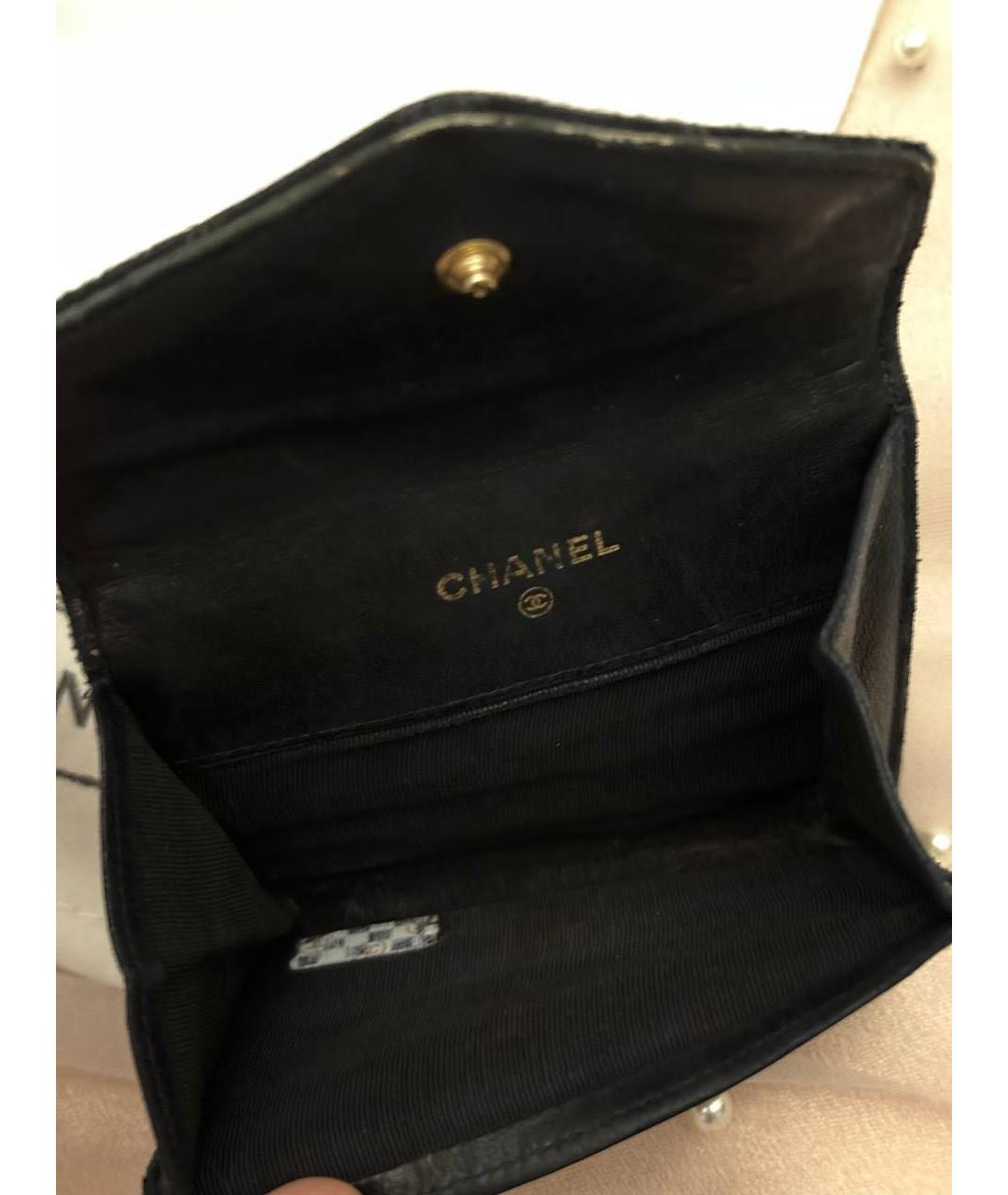 CHANEL Черный кошелек, фото 4
