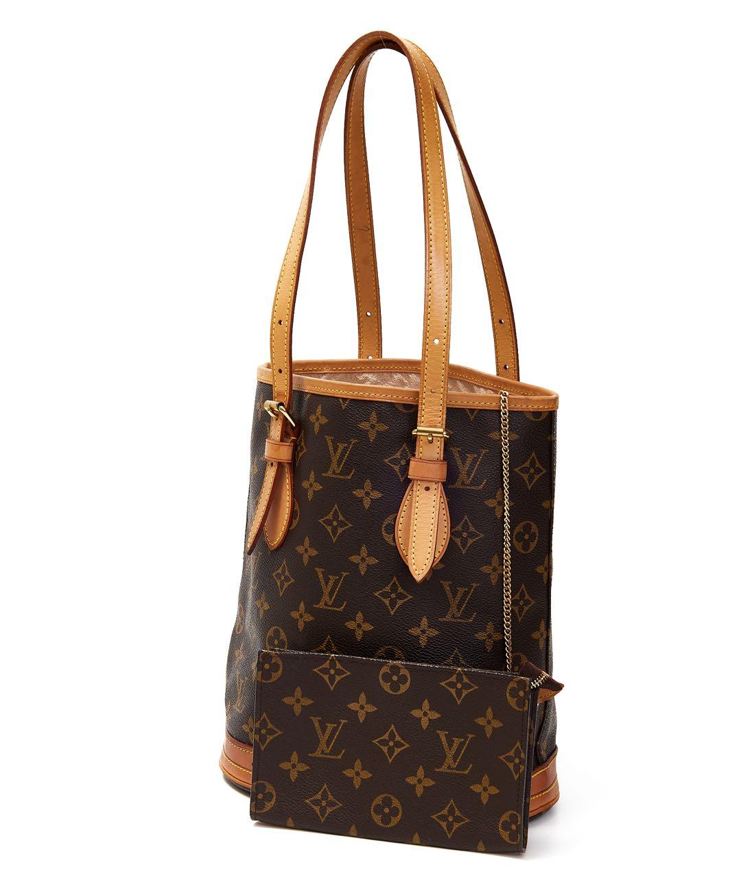 LOUIS VUITTON Коричневая кожаная сумка через плечо, фото 2