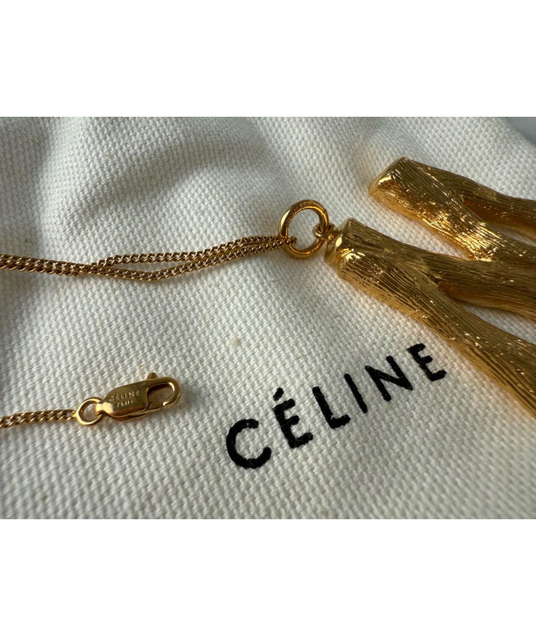 CELINE Золотой кулон, фото 4