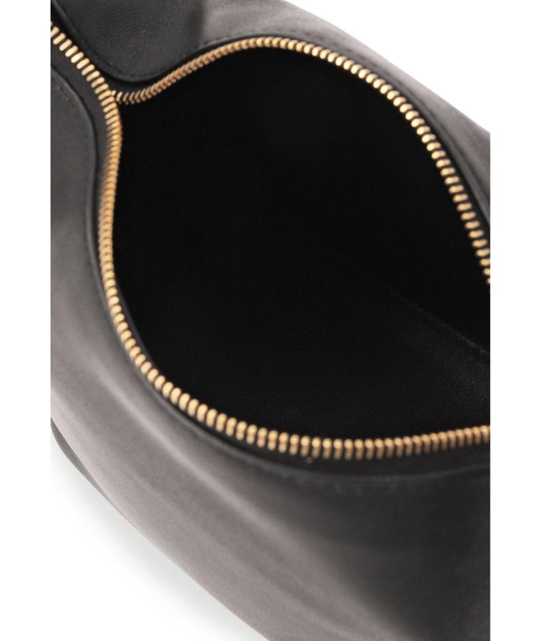 VALENTINO Черная кожаная сумка с короткими ручками, фото 5