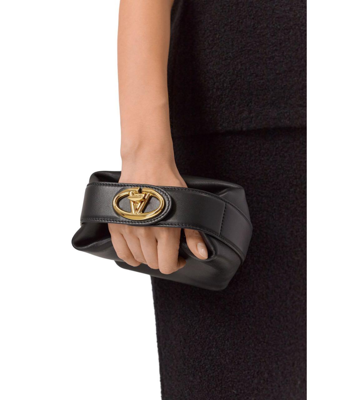 VALENTINO Черная кожаная сумка с короткими ручками, фото 3