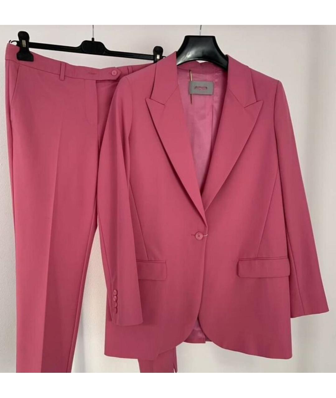 MAX MARA Розовый вискозный костюм с брюками, фото 9