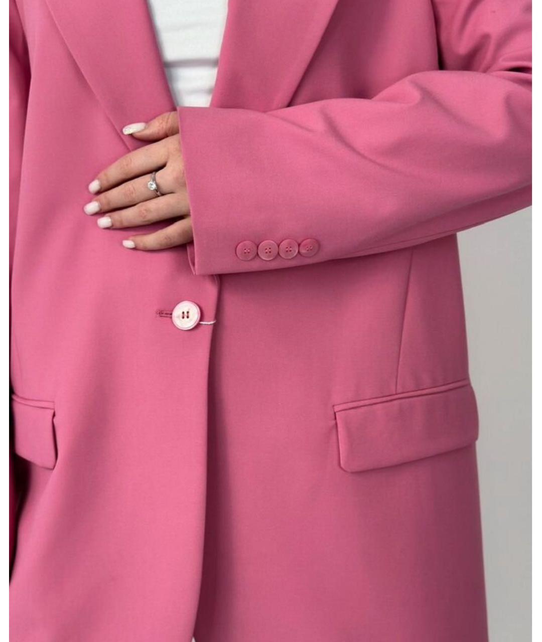 MAX MARA Розовый вискозный костюм с брюками, фото 6