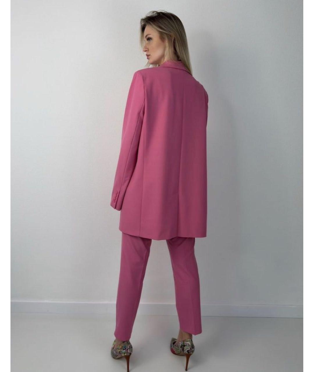 MAX MARA Розовый вискозный костюм с брюками, фото 7