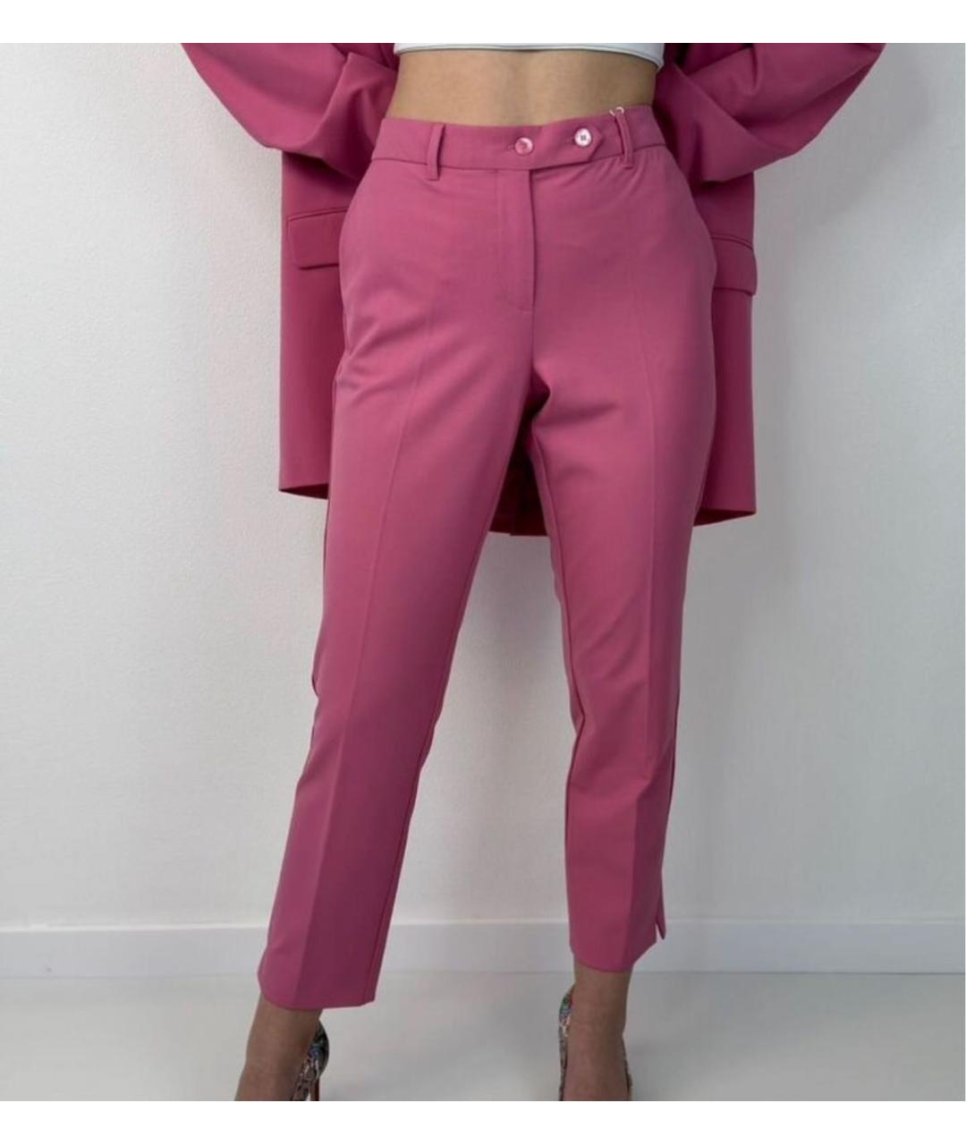 MAX MARA Розовый вискозный костюм с брюками, фото 2