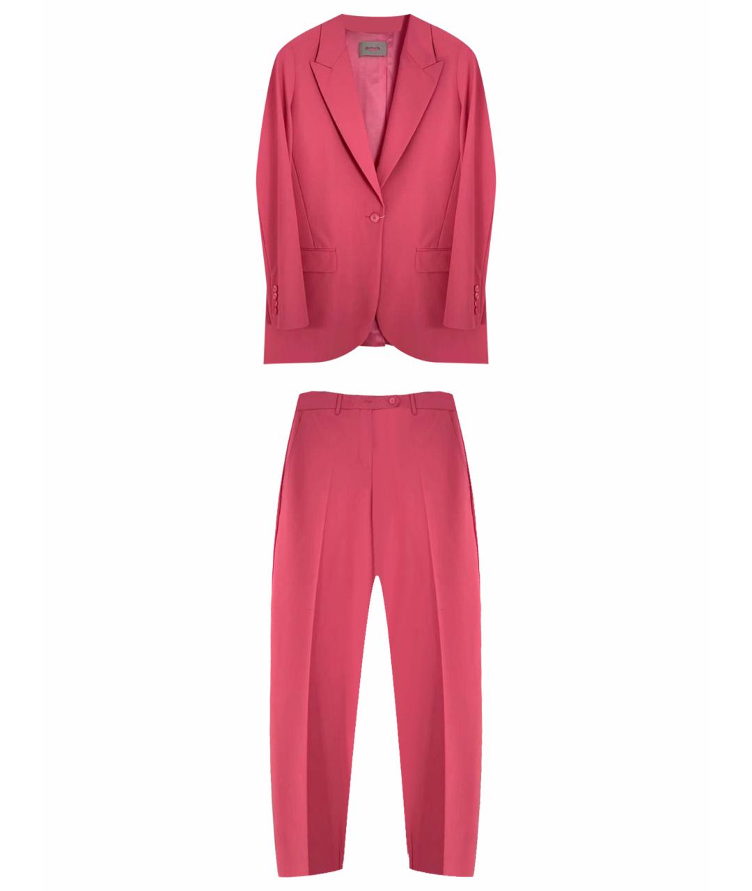 MAX MARA Розовый вискозный костюм с брюками, фото 1