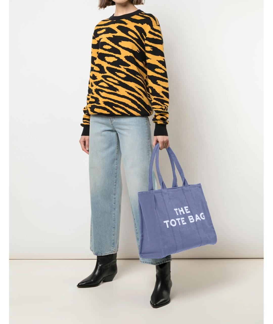 MARC JACOBS Синяя хлопковая сумка тоут, фото 4
