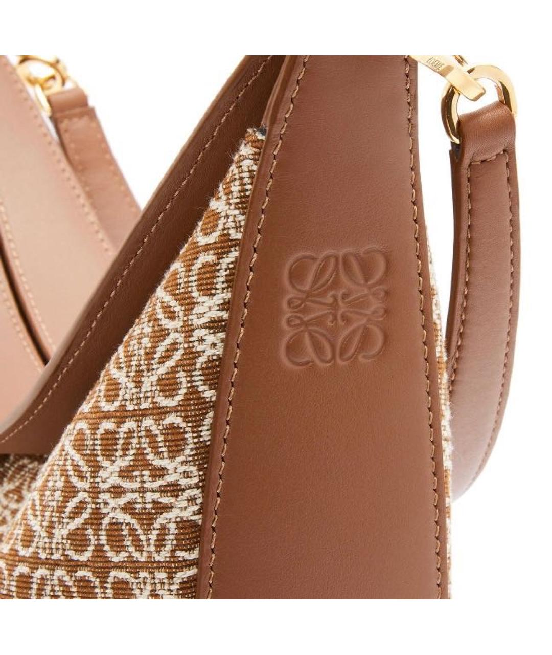 LOEWE Коричневая кожаная сумка через плечо, фото 2