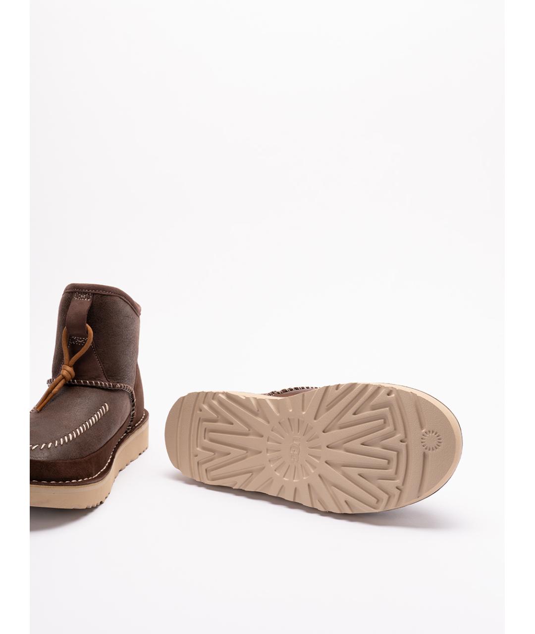 UGG AUSTRALIA Коричневые нубуковые высокие ботинки, фото 4