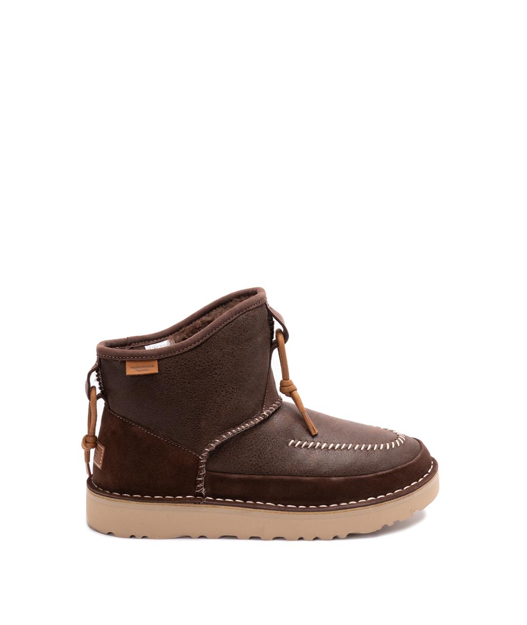 UGG AUSTRALIA Коричневые нубуковые высокие ботинки, фото 1