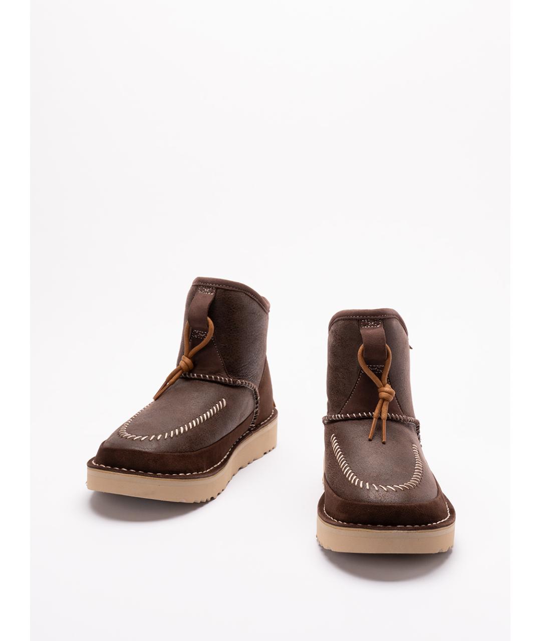 UGG AUSTRALIA Коричневые нубуковые высокие ботинки, фото 2