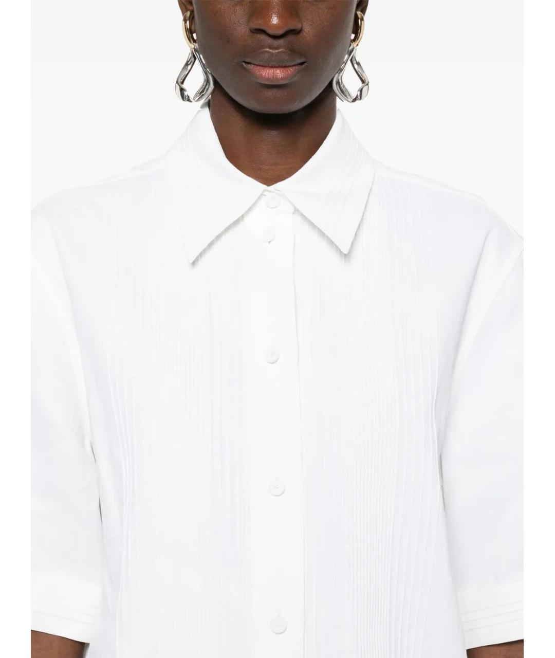 JIL SANDER Белая льняная рубашка, фото 4